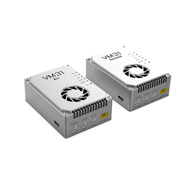 VM31 Video&amp;Data&amp;RC enlace tiene dos frecuencias opcionales ((800MHz、1.4GHz) con un rango de transmisión de 15 km (aire a tierra).