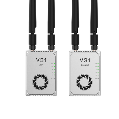 Transceptor de vídeo digital V31 Tecnologías avanzadas OFDM y MIMO para UAV Radio Link con grado 20-30km (aire a tierra)