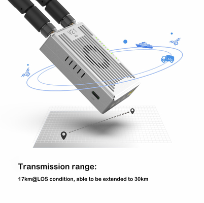 Enlace por radio del UAV XT30, OFDM MIMO Video Transmission System 100g