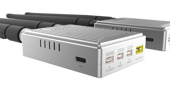El enlace por radio 100g del UAV de Digitaces con 2xSBUS vira compatible todos los protocolos de red hacia el lado de babor